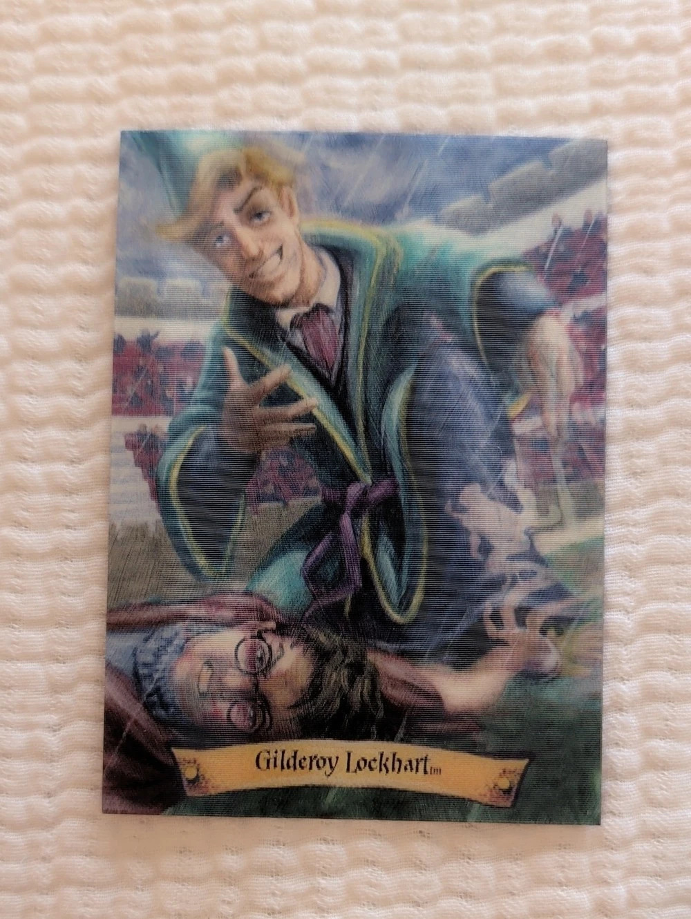Harry Potter Gilderoy Lockhart lenticular trading card